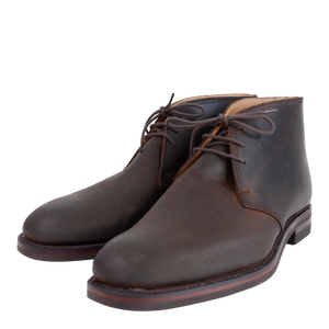 CROCKETT & JONES Chiltern Dark Brown Rough-Put Suede Exklusiv für Fera
