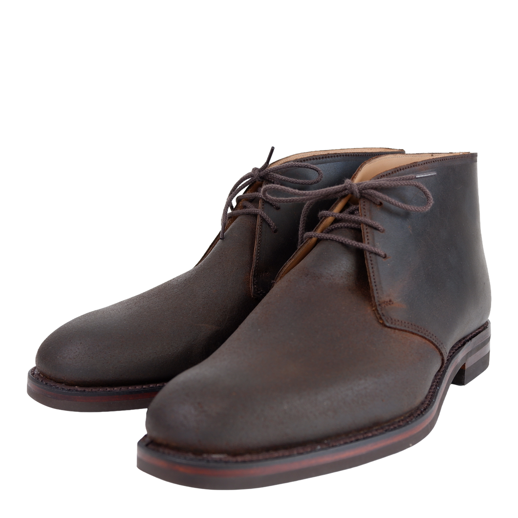 CROCKETT & JONES Chiltern Dark Brown Rough-Put Suede Exklusiv für Fera
