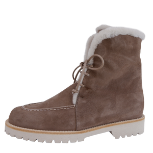 Maretto Damen Schnürboots mit Lammfellfutter