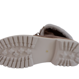 Maretto Damen Schnürboots mit Lammfellfutter