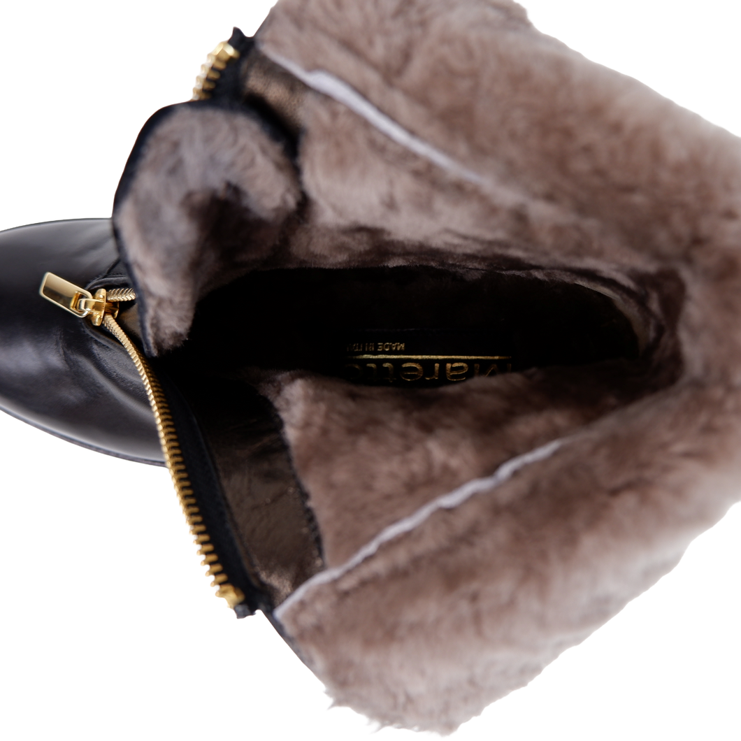 Maretto Damenstiefelette mit Lammfell-Futter
